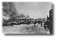 The Custom House burns